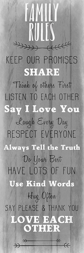 Family Rules v5 art print by Kimberly Allen for $57.95 CAD