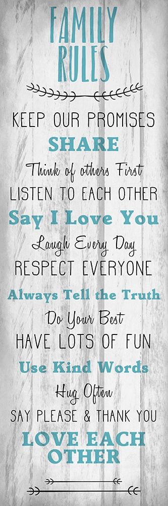 Family Rules v3 art print by Kimberly Allen for $57.95 CAD