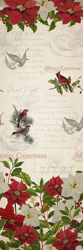 Poinsettia Christmas art print by Kimberly Allen for $57.95 CAD
