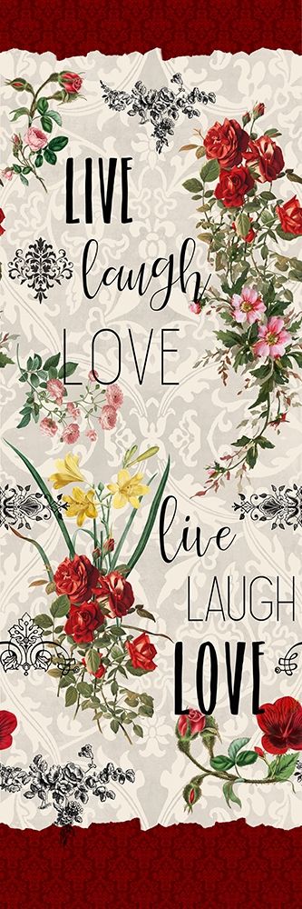Live Laugh Love Panel art print by Kimberly Allen for $57.95 CAD