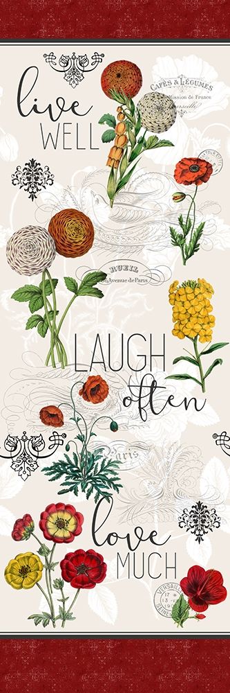 Live Well Panel art print by Kimberly Allen for $57.95 CAD