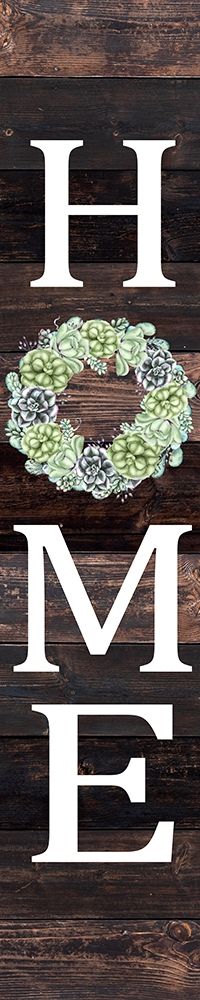 Home Succulent Wreath art print by Kimberly Allen for $57.95 CAD