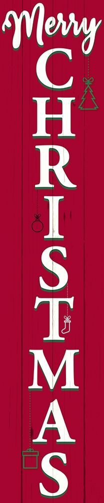 Merry Christmas Porch Sign art print by Kimberly Allen for $57.95 CAD