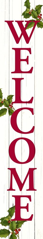 Welcome Christmas Porch Sign art print by Kimberly Allen for $57.95 CAD
