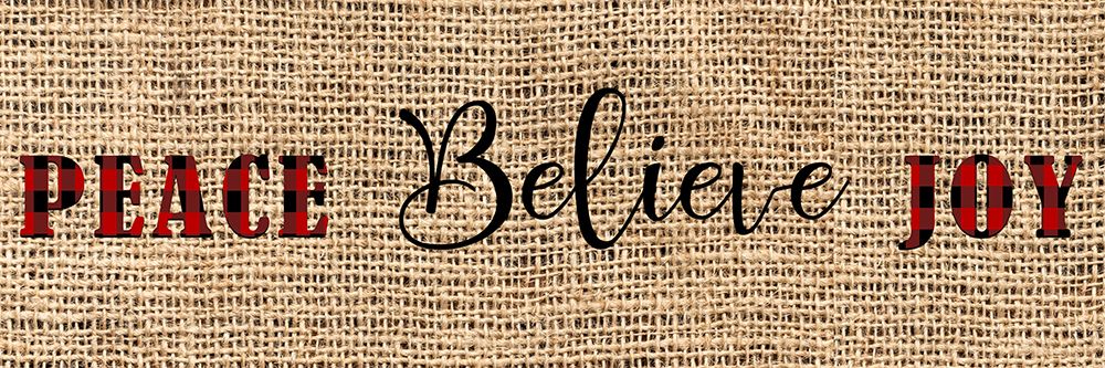 Peace Belive Plaid art print by Kimberly Allen for $57.95 CAD