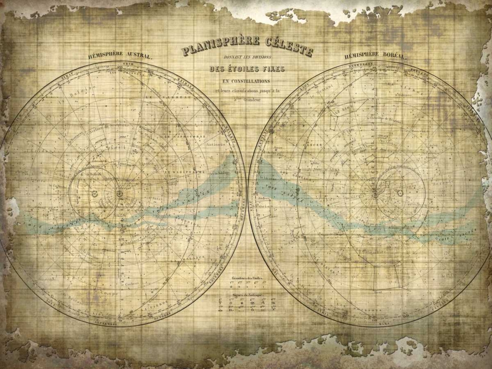Constellation Map 1 art print by Kimberly Allen for $57.95 CAD