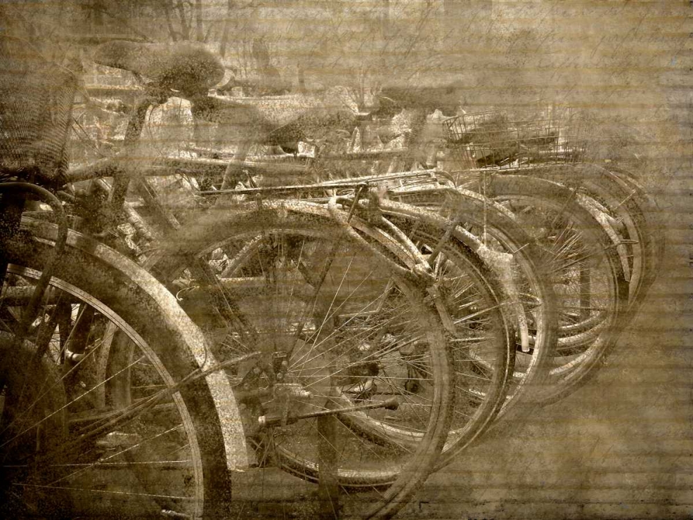 Bicycles art print by Kimberly Allen for $57.95 CAD