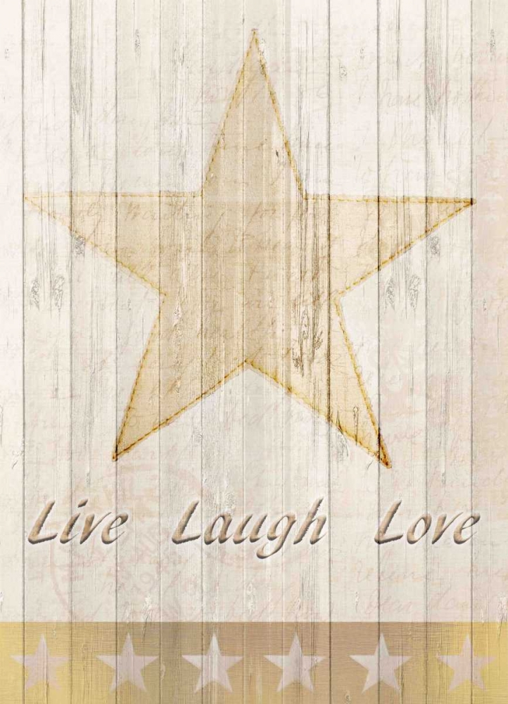 Live Laugh Love Gold art print by Kimberly Allen for $57.95 CAD
