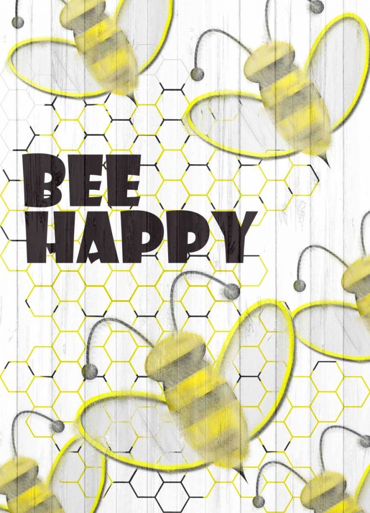 Bee Happy art print by Kimberly Allen for $57.95 CAD