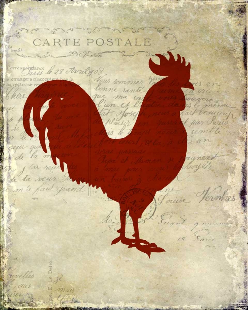 Rooster Silhouette 1 art print by Kimberly Allen for $57.95 CAD
