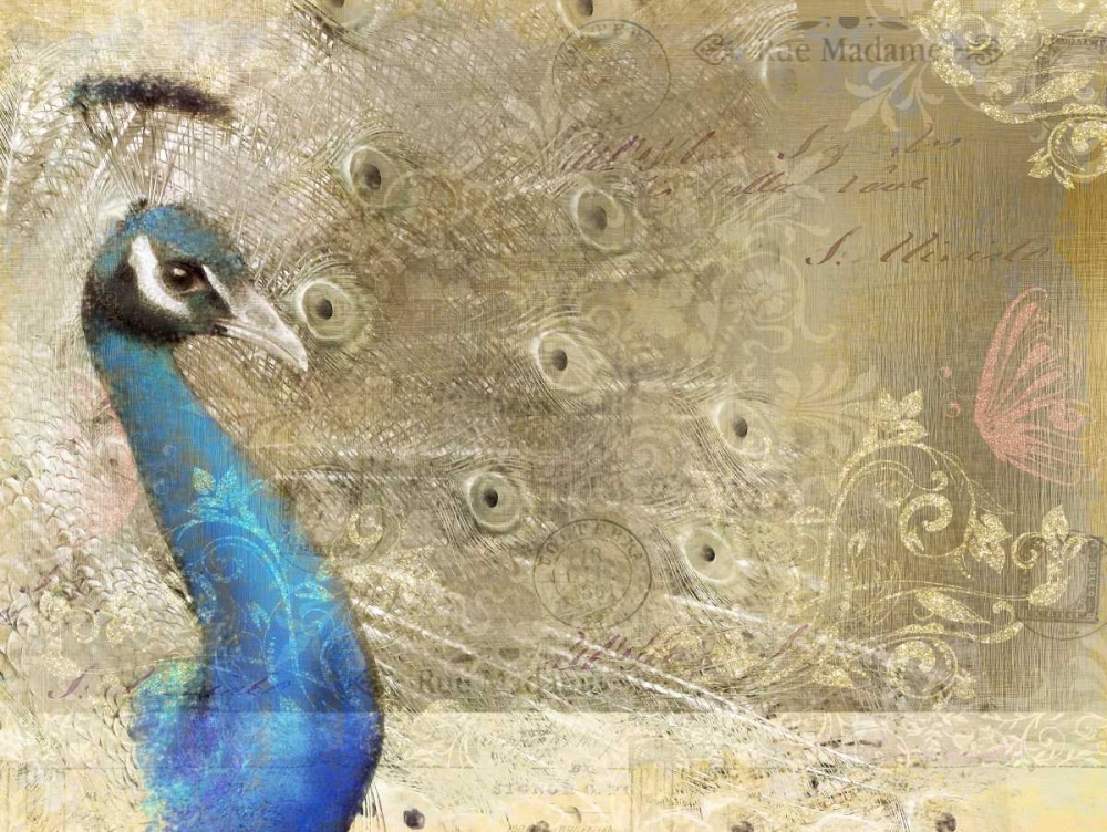 Peacock Royal art print by Kimberly Allen for $57.95 CAD