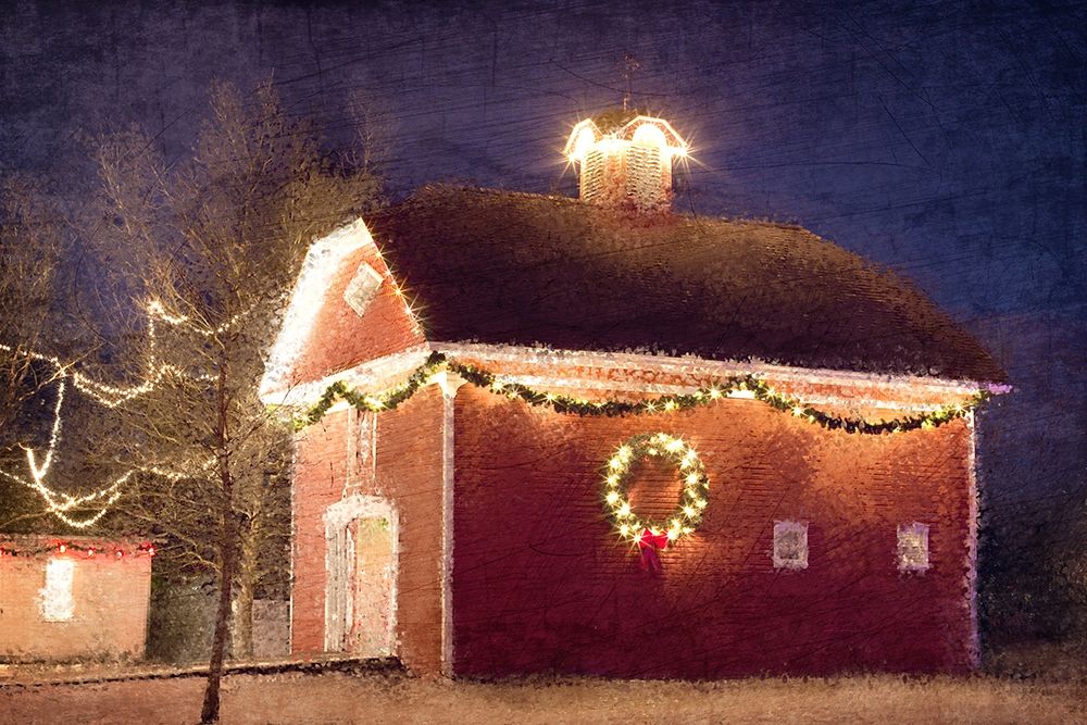 Christmas Barn art print by Kimberly Allen for $57.95 CAD