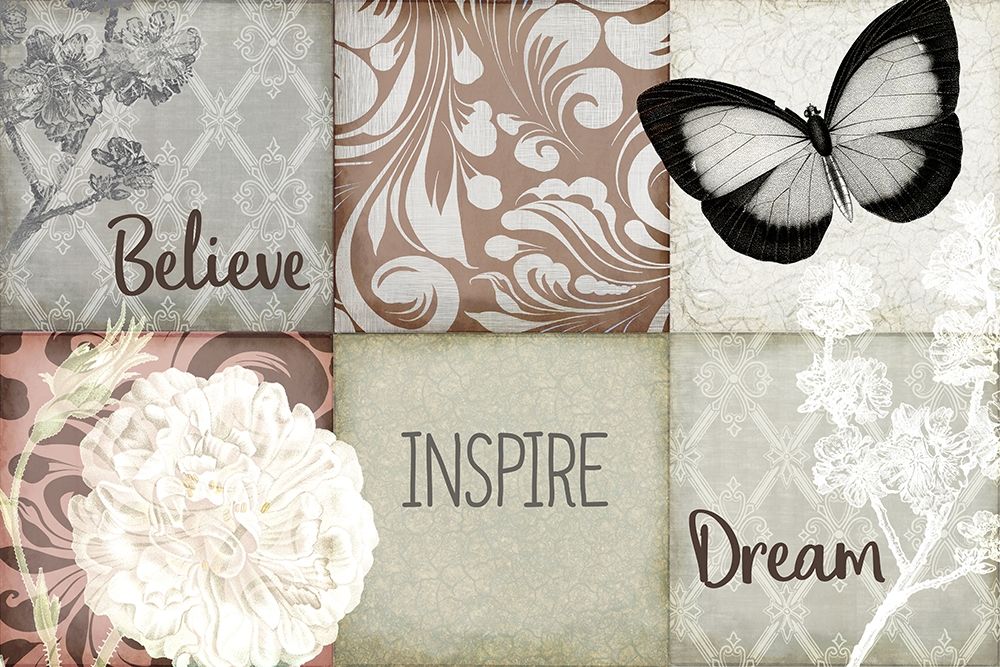 Believe Inspire Dream v2 art print by Kimberly Allen for $57.95 CAD