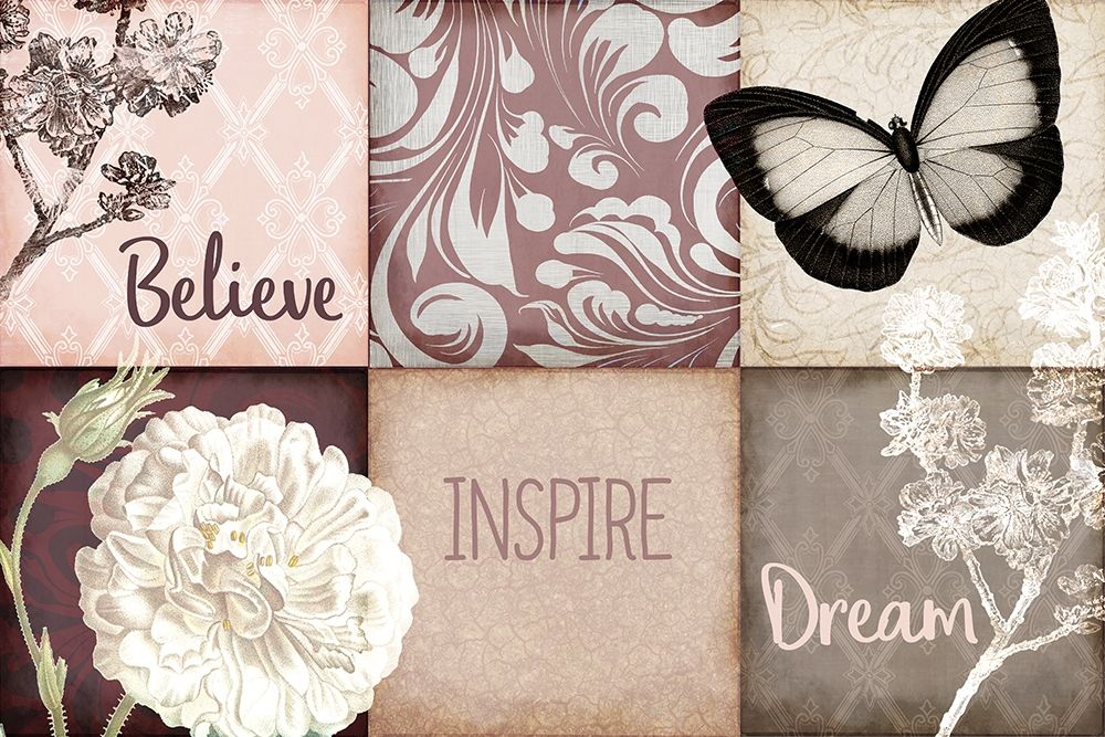 Believe Inspire Dream art print by Kimberly Allen for $57.95 CAD