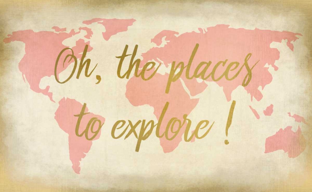 Oh The Places To Explore art print by Kimberly Allen for $57.95 CAD