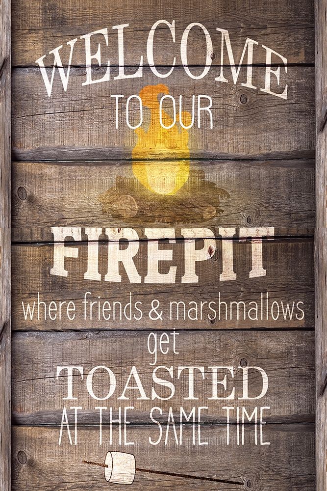 Welcome to our Firepit art print by Kimberly Allen for $57.95 CAD