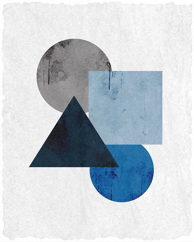 Blue Shapes 1 art print by Kimberly Allen for $57.95 CAD