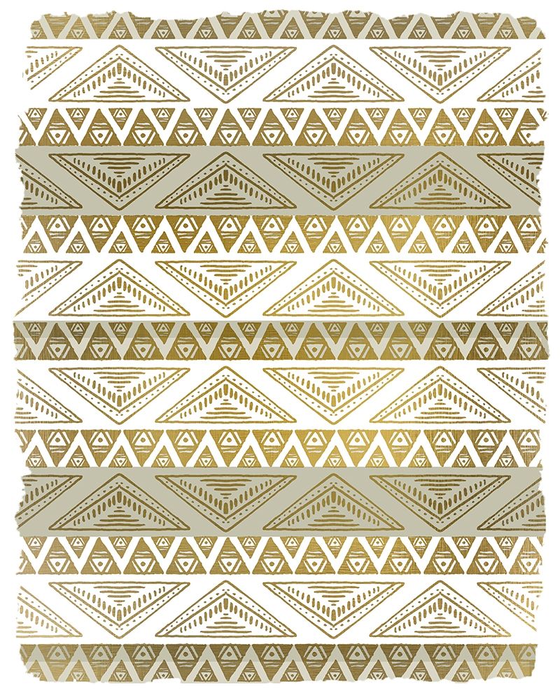 Patterned Gold art print by Kimberly Allen for $57.95 CAD