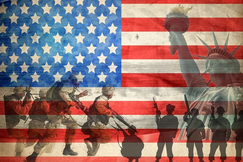 The Red White and Blue art print by Kimberly Allen for $57.95 CAD