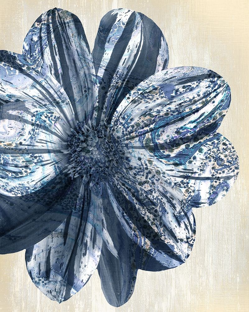 Indigo Marble Bloom 1 art print by Kimberly Allen for $57.95 CAD