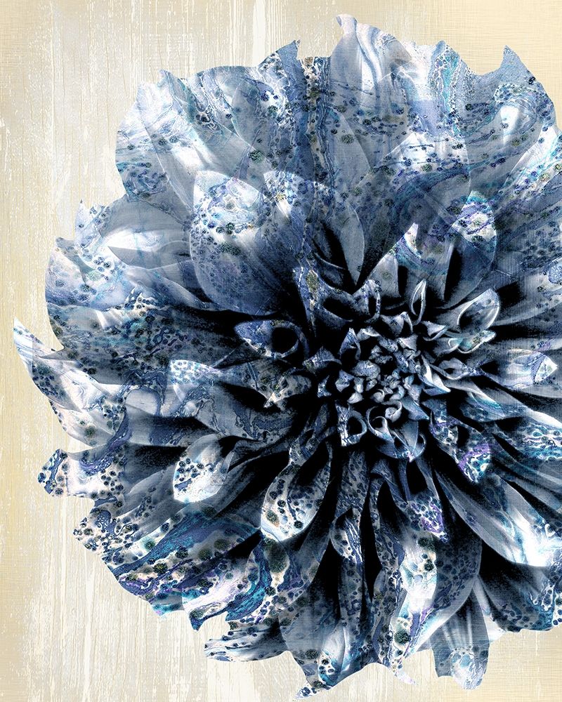 Indigo Marble Bloom 2 art print by Kimberly Allen for $57.95 CAD