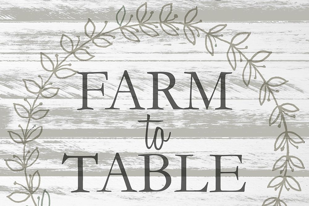 Farm to Table Wreath art print by Kimberly Allen for $57.95 CAD