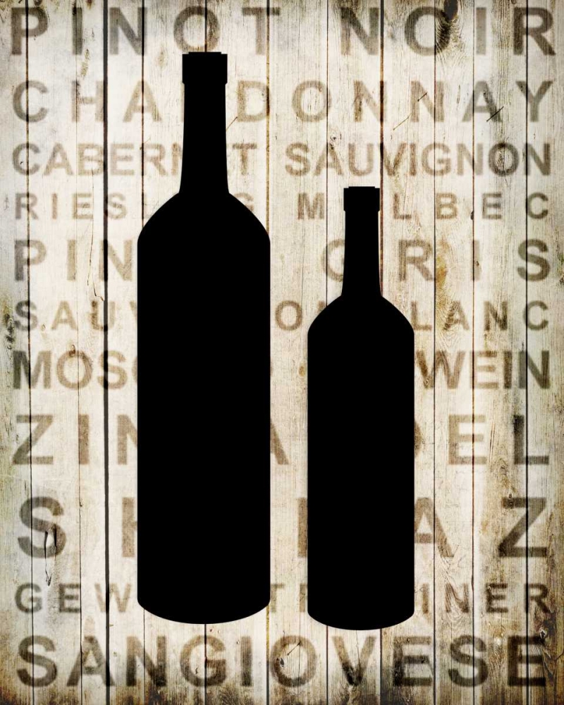 Wine Silhouette 2 art print by Kimberly Allen for $57.95 CAD