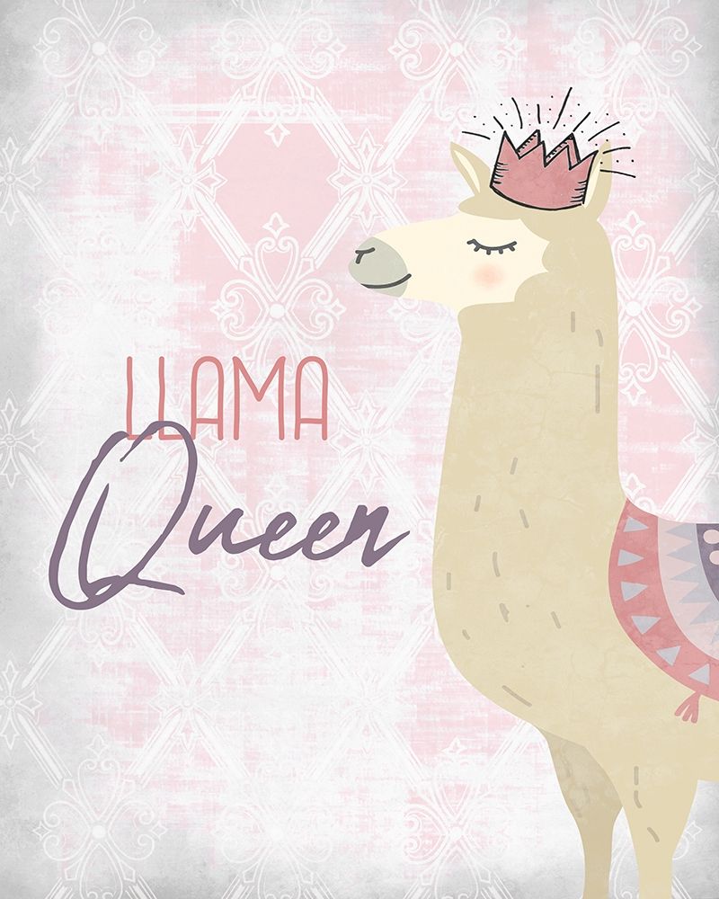 Llama Queen art print by Kimberly Allen for $57.95 CAD