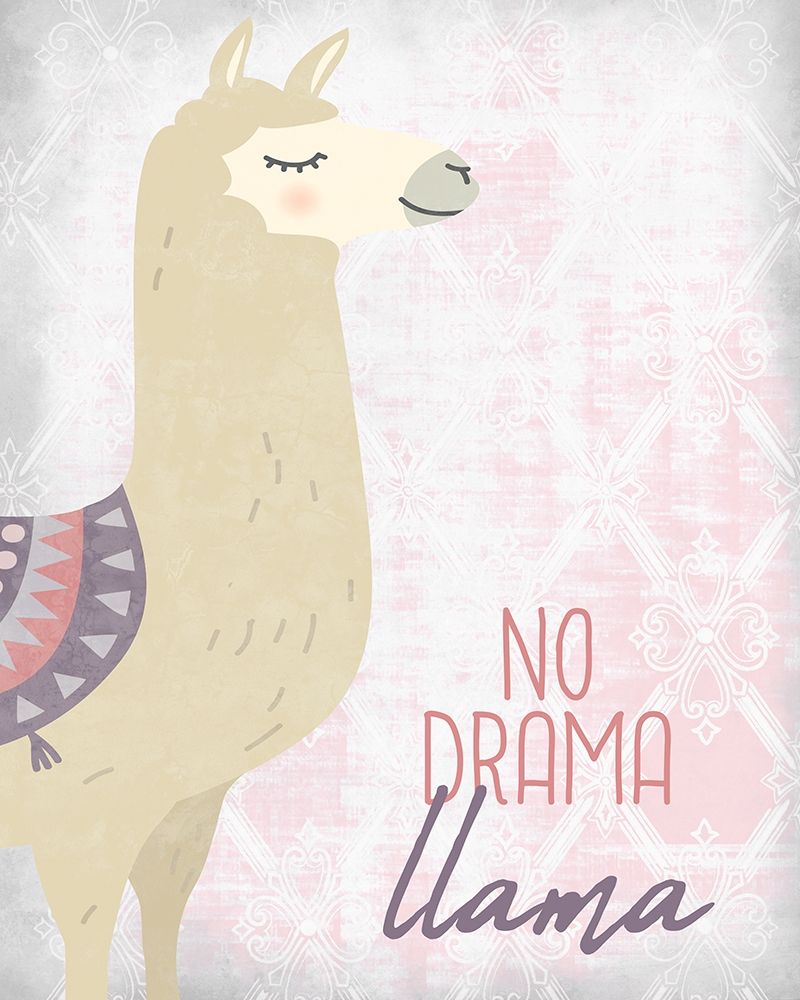 No Drama Llama art print by Kimberly Allen for $57.95 CAD