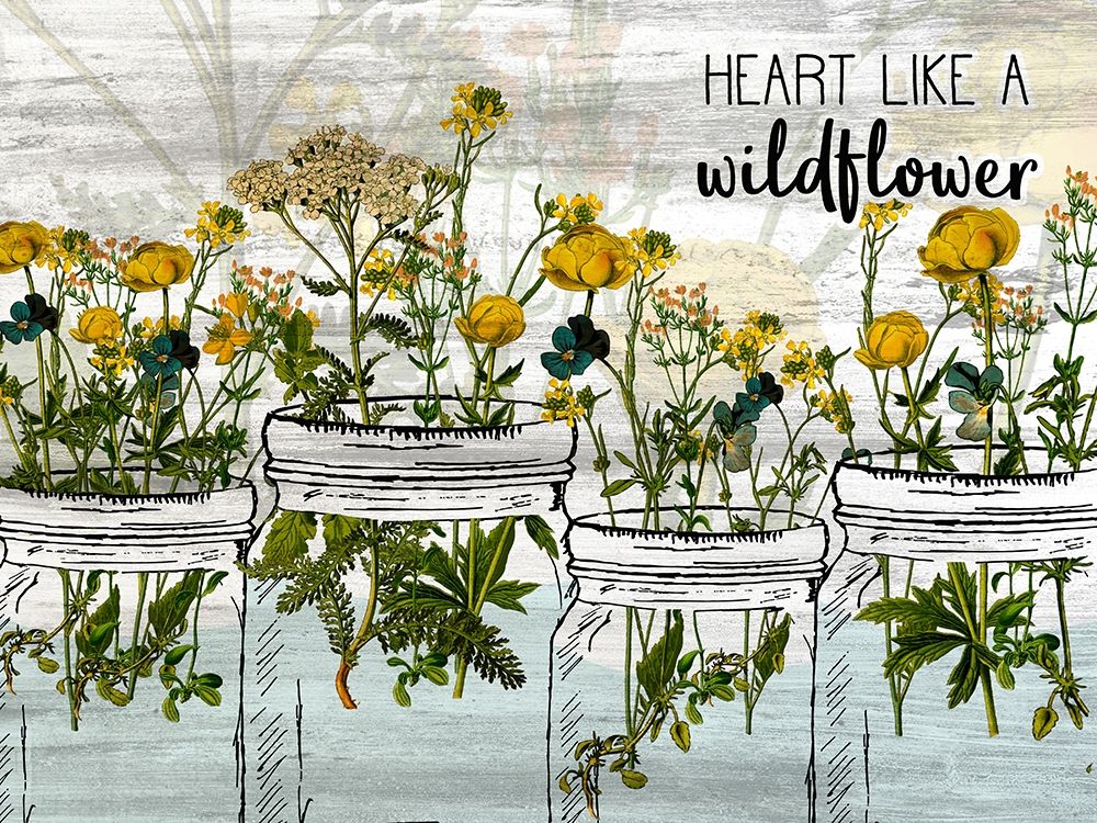 Wildflower Jar 6 art print by Kimberly Allen for $57.95 CAD