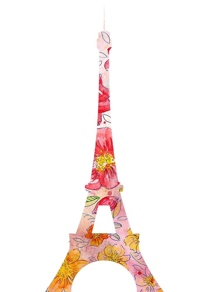 Eiffel Flowers art print by Kimberly Allen for $57.95 CAD