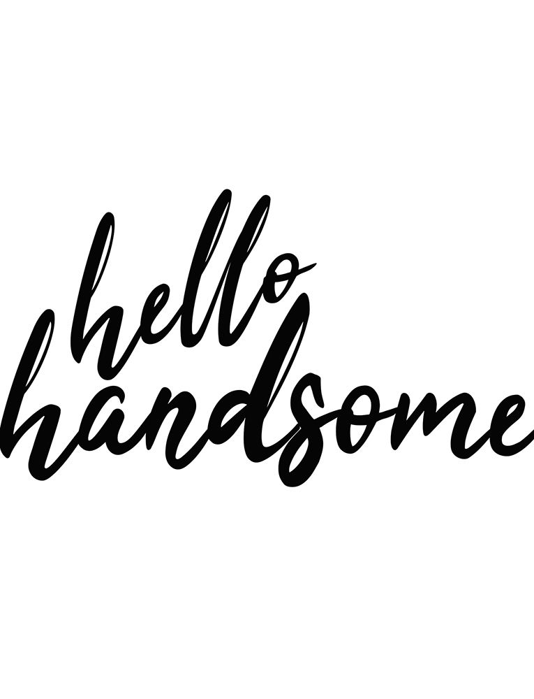Hello Handsome art print by Kimberly Allen for $57.95 CAD