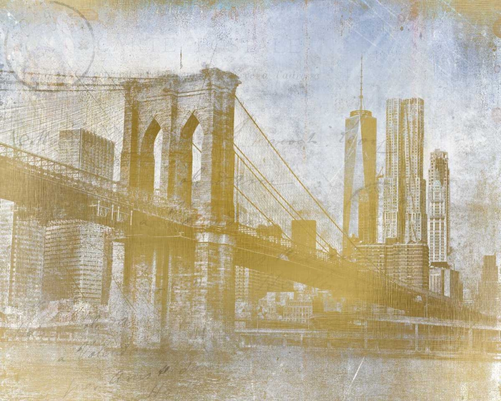 Golden Lets Cross art print by Kimberly Allen for $57.95 CAD