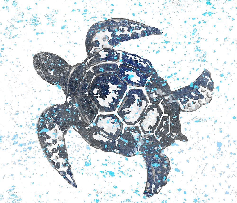 Splatter Turtle art print by Kimberly Allen for $57.95 CAD