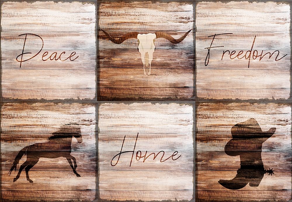 Peace Home Freedom art print by Kimberly Allen for $57.95 CAD