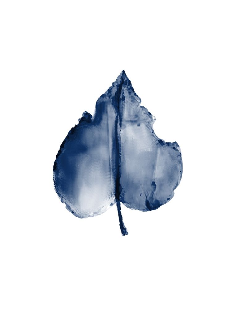 Navy Leaf Print 2 art print by Kimberly Allen for $57.95 CAD