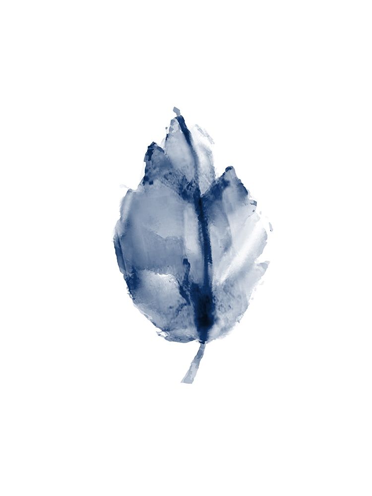 Navy Leaf Print art print by Kimberly Allen for $57.95 CAD