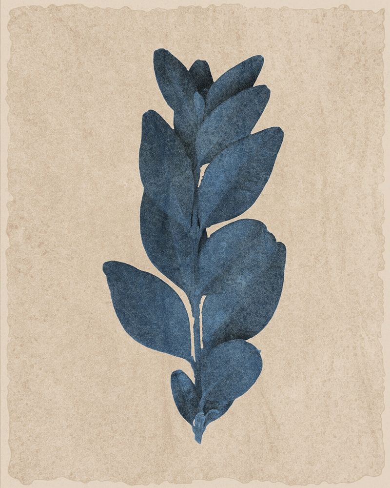 Blue Leaf Print 3 art print by Kimberly Allen for $57.95 CAD
