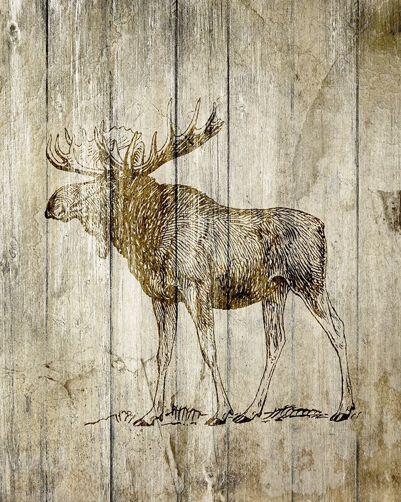 Standing Moose art print by Kimberly Allen for $57.95 CAD