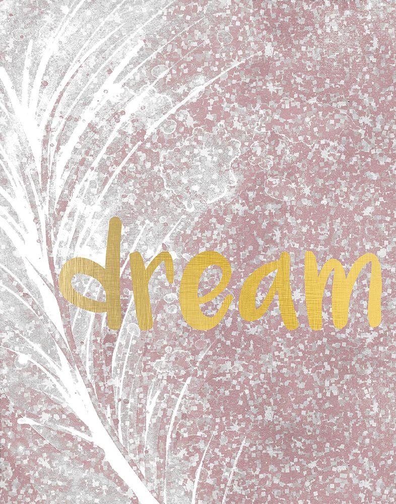 Pink Glitter Feather 4 art print by Kimberly Allen for $57.95 CAD