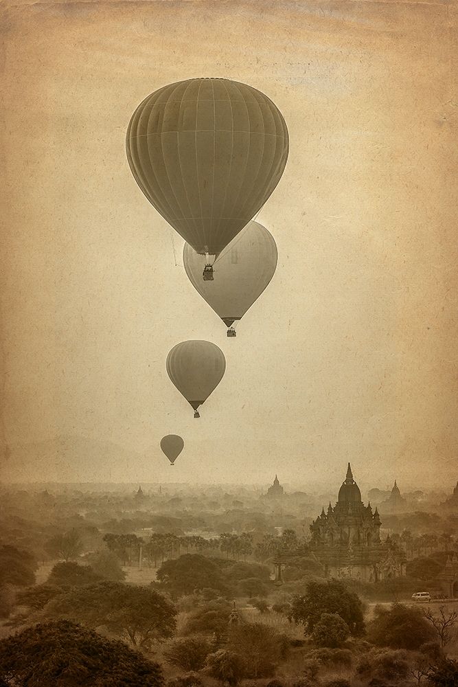 Hot Air Balloon Ride art print by Kimberly Allen for $57.95 CAD