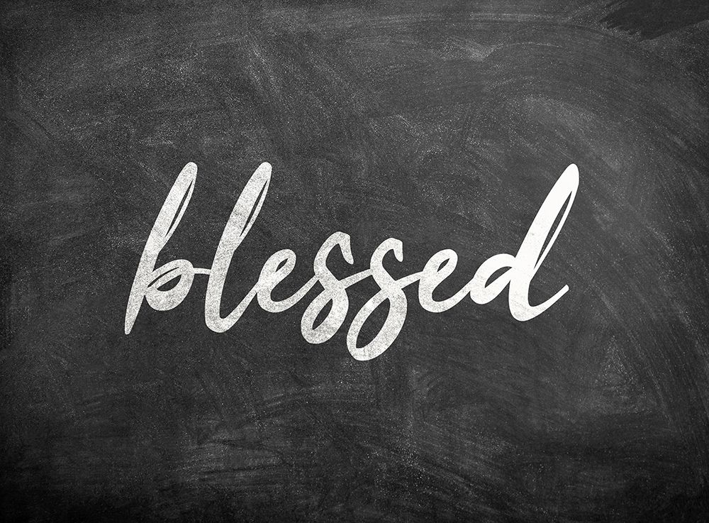 Chalkboard Blessed art print by Kimberly Allen for $57.95 CAD