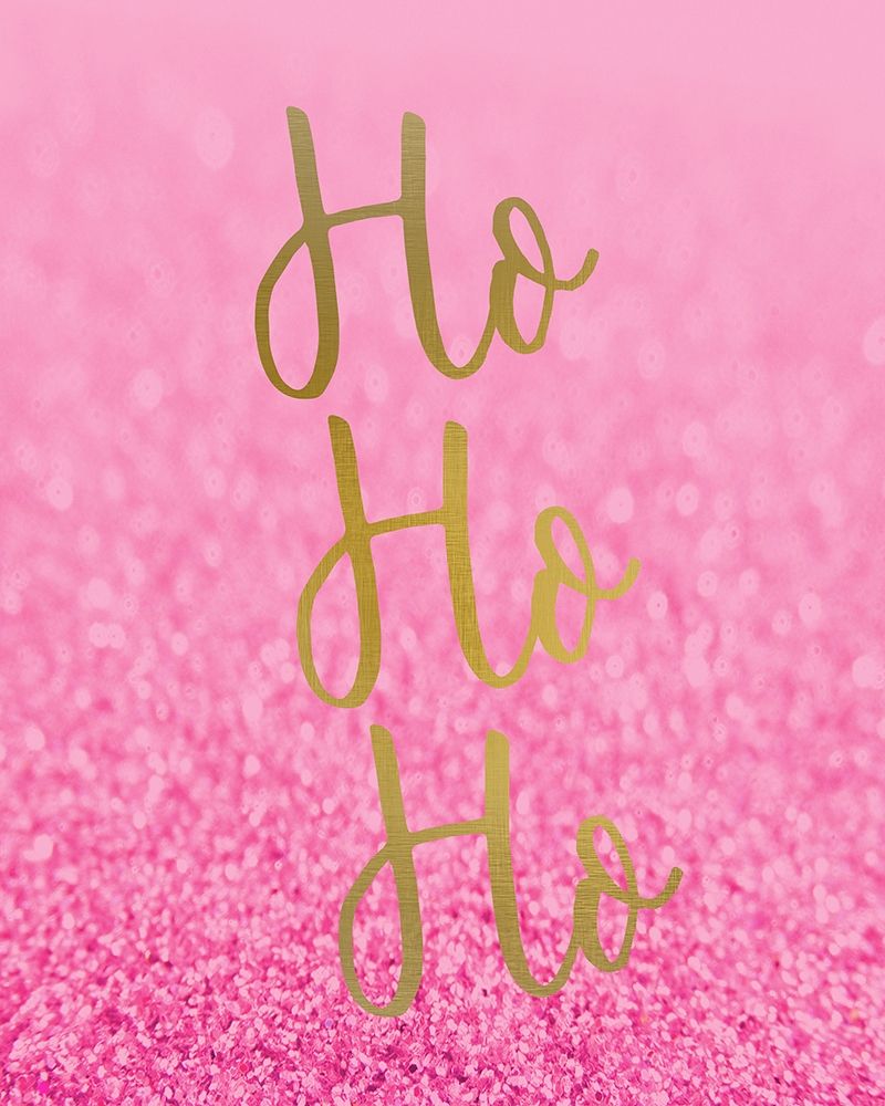 HO HO HO Pink art print by Kimberly Allen for $57.95 CAD