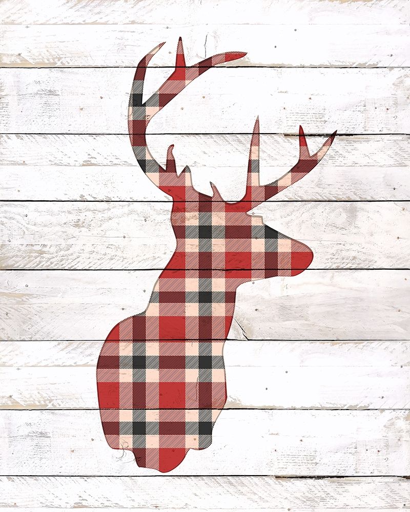 Plaid Silhouette art print by Kimberly Allen for $57.95 CAD