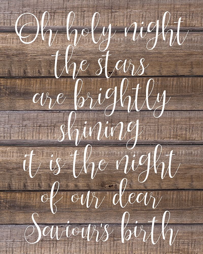 Oh Holy Night Wood art print by Kimberly Allen for $57.95 CAD