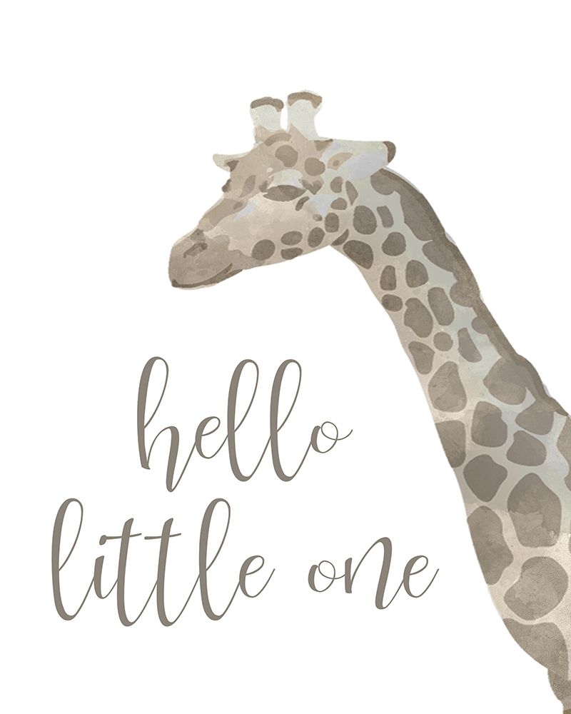 Hello Little One Taupe art print by Kimberly Allen for $57.95 CAD