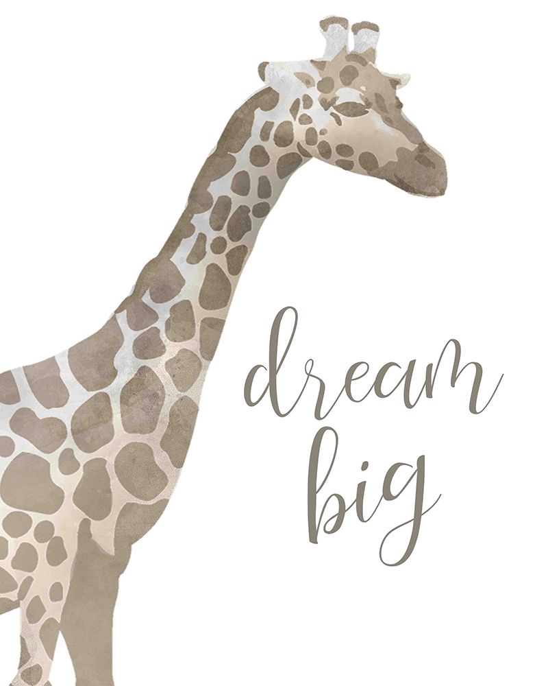 Dream Big Taupe art print by Kimberly Allen for $57.95 CAD