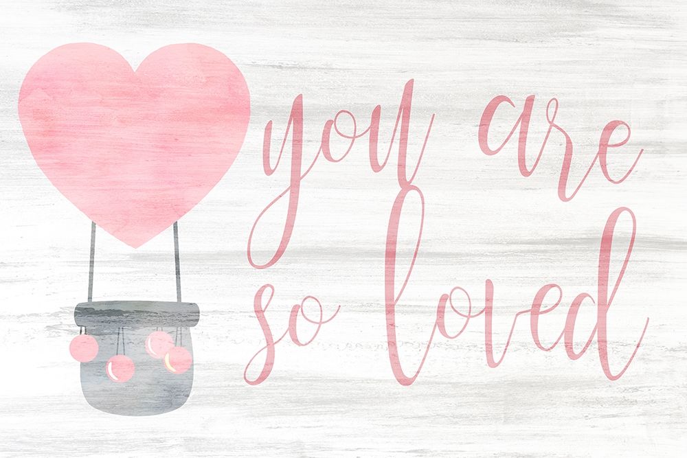 You are So Loved pink art print by Kimberly Allen for $57.95 CAD