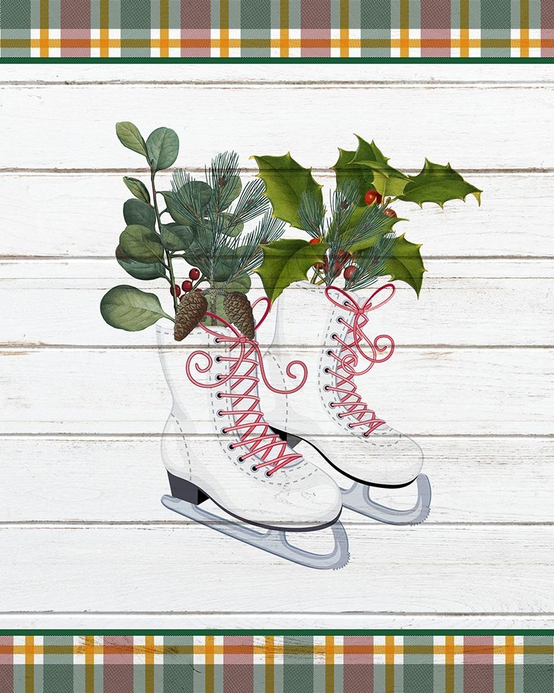 Christmas Skates art print by Kimberly Allen for $57.95 CAD