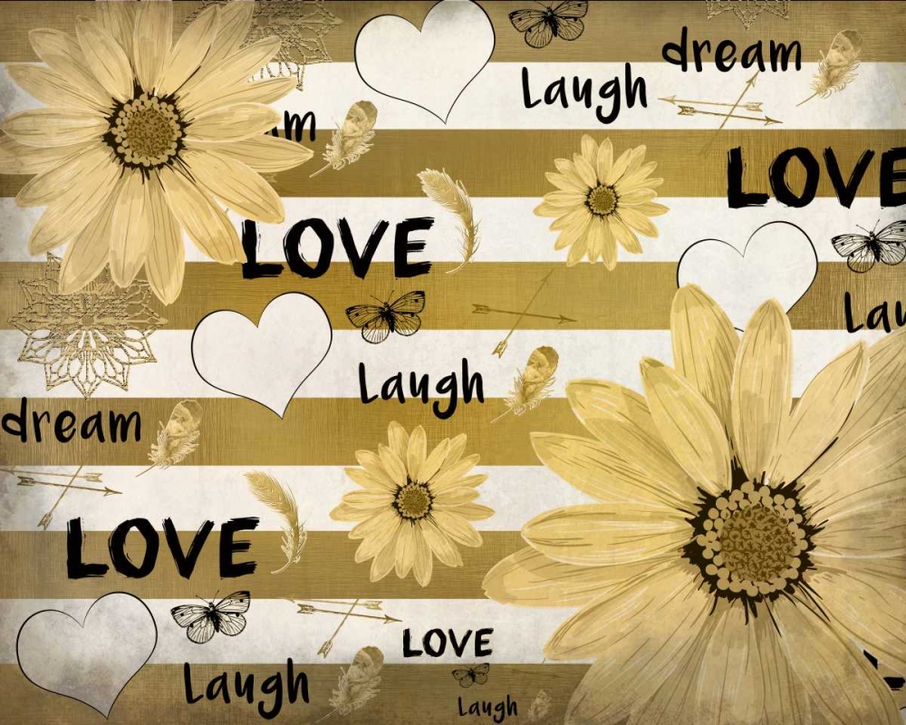 Love Dream Laugh art print by Kimberly Allen for $57.95 CAD